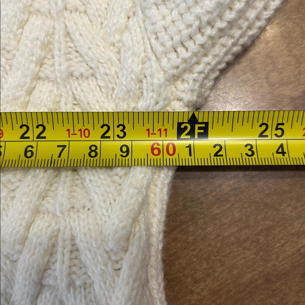 Lands’ End Cable Knit Patchwork Sweater Women Mp … - image 7